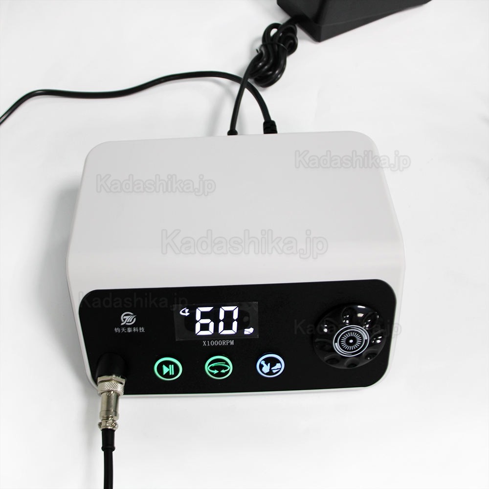 TJJ HP88 歯科用ブラシレスマイクロモーター（60000rmpハンドピース＆ペダルコントロール付き）